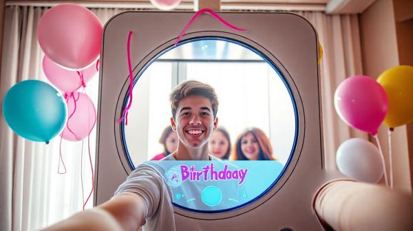 Transformez votre fête avec notre borne selfie 95 pour un anniversaire inoubliable